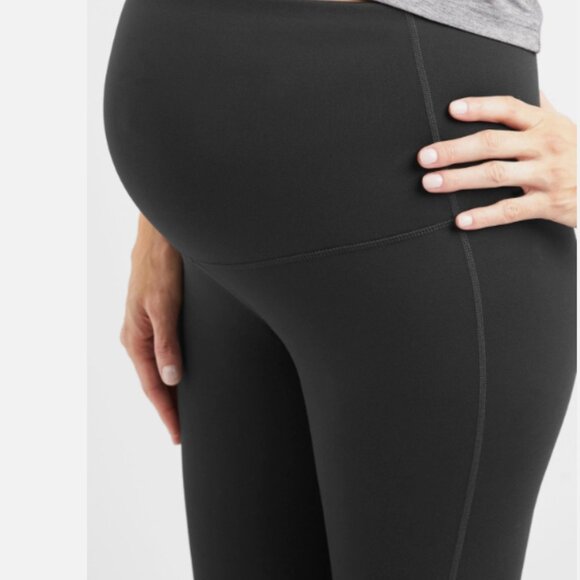 GapFit Maternity Blackout Technology Fast full panel leggings Black SZ Med - Picture 5 of 5